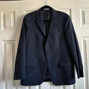 Hicky Freeman 💯 Wool Navy Pinstripe Suit Jacket 42R